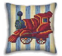 CdA Coussin point de croix "Nostalgie" 5402, 40x40cm, dessin de broderie pré-dessiné