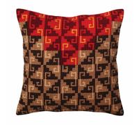 CdA Coussin point de croix "Ornement péruvien" 5369, 40x40cm, dessin de broderie pré-dessiné