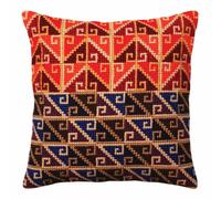 CdA Coussin point de croix "Ornement péruvien" 5371, 40x40cm, dessin de broderie pré-dessiné
