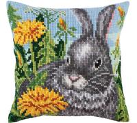 CdA Coussin point de croix "Pissenlit" 5274, 40x40cm, dessin à broder pré-dessiné
