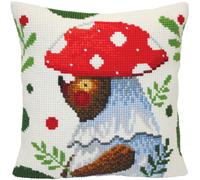 CdA kit de broderie au point de croix coussin "Ours se promenant dans la forêt" 5419, 40x40cm