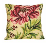 CdA kit de broderie au point de croix coussin "Rose sauvage gauche" 5009, 40x40cm