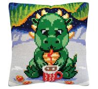 CDA kit de point de croix coussin "Chocolat chaud", 40x40cm