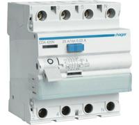 Hager Interrupteur différentiel CDA425J 4 pôles 25 A 0,03 A Type A
