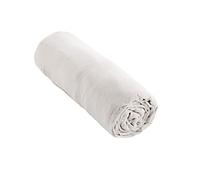 CDaffaires Drap Housse Bonnet 30 cm Double Gaze de Coton 180 x 200 cm Blanc Chantilly