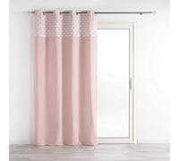 CDAFFAIRES Rideau tamisant en Coton 140 x 240 cm Artchic Rose