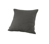 CDaffaires Taie d'oreiller Double Gaze de Coton 60 x 60 cm Granit (Dark Grey) Anthracite