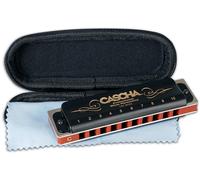 Cascha Harmonica en do majeur - Diatonique 10 trous - Blues - Débutant & Avancé - Étui souple