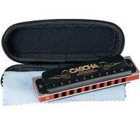 Cascha Harmonica diatonique 10 trous – Ré majeur – Débutant & Avancé, étui souple & chiffon