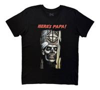 <![CDATA[Ghost Here's Papa (Back Print) Black L T-shirt]]>