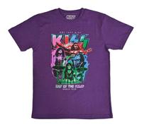 <![CDATA[Kiss End Of The Road Colour Pop (Back Print) Purple XL T-shirt]]>