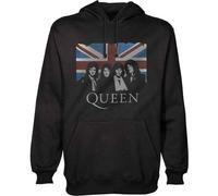 <![CDATA[Queen Vintage Union Jack Black L Hoodie]]>