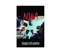 CDAXHOZ Poster de l'album Straight Outta Compton - Décoration murale d'hôtel - Décoration pour salon, chambre à coucher, salle de bain, bar, comptoir - 30 x 45 cm - Style sans cadre