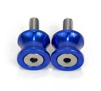 CDBFWD Protège-Bras oscillant de Moto Bobines Support de Bras oscillant Vis pour Yamaha for Kawasaki for Honda for BMW for Suzuki for Ducati Triumph Support de Bobine Protection Réparation-6MM Blue