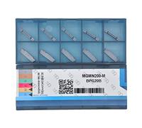 CDBP Plaquette de gorge MGMN200-M Inserts en carbure de tournage largeur 2mm de rainurage, revêtement PVD, 10 pièces
