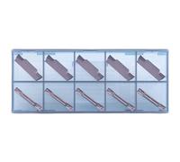 CDBP Plaquette de gorge MGMN300-M Inserts en carbure de tournage largeur 3mm de rainurage, revêtement PVD, 10 pièces