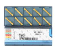 CDBP Plaquette de gorge MGMN300-M Inserts en carbure de tournage largeur 3mm de rainurage, revêtement CVD, 10 pièces