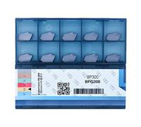 CDBP Plaquette de rechange GTN-3(SP300) Inserts en carbure de 3mm de rainurage, revêtement PVD, 10 pièces