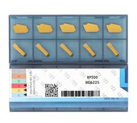 CDBP Plaquette de rechange GTN-3(SP300) pour outils de découpe SPB326/332, revêtement jaune CVD, 10 pièces