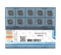 CDBP Plaquette de tournage CCMT09T304 CCMT32,51 pour acier semi-finition Inserts en carbure tournage mécanique, 10 Pièces.