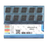 CDBP Plaquette de tournage CNC CNMG120404/ CNMG431 pour acier semi fini, tournage mécanique, 10 Pièces.