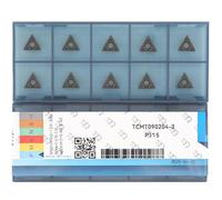 CDBP Plaquette de tournage CNC TCMT1.8(1.5)1 / TCMT090204 pour acier semi fini, tournage mécanique, 10 Pièces.