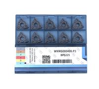 CDBP Plaquette de tournage CNC WNMG432 / WNMG080408 pour acier semi fini, tournage mécanique, 10 Pièces.