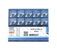 CDBP Plaquette de tournage DCGT 11T304 DCGT32,51 pour l'usinage en finition de matériaux en aluminium, 10 pièces