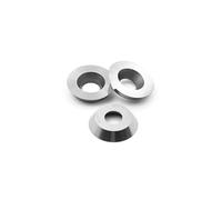 CDBP Plaquette ronde en carbure 12mm (R12 x 2,5mm) pour outil de tournage Finisher, Pastille ronde en carbure Ci3, 3 pièces