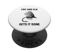 CDC and Elk Gets It Done Fly Fishing Citation Fly Tiers PopSockets PopGrip Adhésif