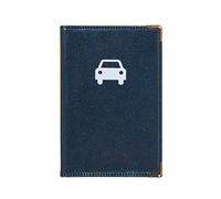 CDCT Porte Papier Voiture Voiture Scintillant Bleu Fabrication Française + étui Carte Grise + étui permis de Conduire