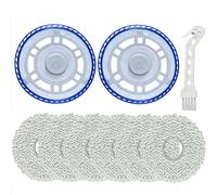 CDDCWZ 6 lingettes de nettoyage avec 2 supports de rechange | Accessoires compatibles avec Ecovacs Deebot T30 Pro Omni/ T30s/ T30s Pro/ N30 Pro/ N30 Omni/ N30 Pro Omni aspirateur robot