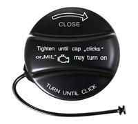 CDDCWZ Bouchon de réservoir avec sangle de maintien compatible avec BMW E39, E46, E60, E61, E84, E87, E90, E92, X3, X5, MINI, remplacement de bouchon de réservoir 16117222391, 16117470341 (noir)
