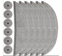 CDDCWZ Lot de 6 recharges de serpillères pour aspirateur Robot Roborock S8 MaxV Ultra / S8 Max Ultra, avec Deux modules de Vibration sonore, Lot de 6 tampons de Nettoyage des Bords (Lot de 12)