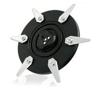 CDDCWZ (mise à niveau) Disque de coupe+ 6 lames en acier inoxydable compatibles avec les tondeuses robotisées Bosch Indego XS300 S350 S400 S500 M700 S+350 S+400 S+500 M+700 (noir)