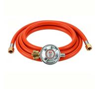 CDDCWZ Raccord Gaz avec Détendeur 50 mbar,Tuyau de Gaz 150 cm,1/4" Filetage | Flexible gaz,kit régulateur réducteur de pression, pour camping,pique-nique, barbecues et grils à gaz