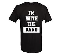 CDDEDSG I'm with The Band Music Lover Musician - T T-Shirts à Manches Courtes(X-Large)