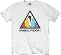 CDDEDSG Imagine Dragons Boys Triangle Logo Childrens T-T-Shirts à Manches Courtes White(XX-Large)