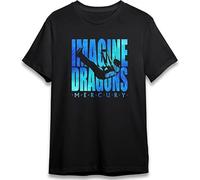 CDDEDSG Imagine Dragons Mercury World Tour 2022 T-T-Shirts à Manches Courtes Unisex TT-Shirts à Manches Courtes Full Size S to 5XL11987 Black(Large)
