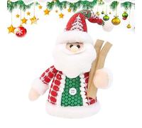 cDecoración navideña - 5.12 pulgadas Muñeco de nieve para la celebración de las vacaciones, diversión con pantalla de mesa, lujos decorativos para el manto de escritorio de dormitorio, algodón