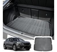 CDEFG Compatible avec Cupra Formentor 2021-2023 2024 Tapis de Coffre Bac de Coffre Protection Antiderapant Plancher Résistant Rayures Plateau Trunk Tray Mat Voiture Formentor 2024 Accessoires