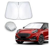 CDEFG Compatible avec Ford Puma MK2 St/St-Line X 2020-2024 Pare-Soleil de Voiture Couverture de Pare-Brise-Soleil Pare Voiture Protection Parebrise Anti UV Isolation la Chaleur et Soleil Accessoires