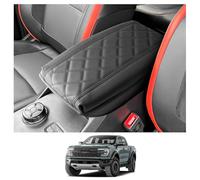 CDEFG Compatible avec Ford Ranger T9 2023 2024 Raptor Wildtrak XLT Housse de Protection pour Accoudoirs Voiture Couverture Couvercle de boîte d'accoudoir Intérieur Accessoire (éponge épaisse)