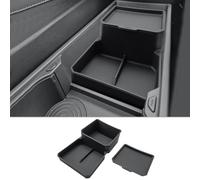 CDEFG Compatible avec Kia EV3 2025 2026 - Boîte de rangement pour console centrale - Double plateau en TPE souple - Sous l'accoudoir - Accessoires EV3 GT Line