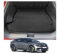 CDEFG Compatible avec Kia EV6 2022 2023 2024 Tapis de Coffre, EV6 Bac de Protection Antiderapant De Cargaison Imperméable Plancher Résistant Rayures Plateau Trunk Tray Mat Voiture EV6 Accessoire