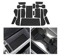 CDEFG Compatible avec Lexus NX 2022 AZ20 Tapis de Protection Anti-poussière Antidérapant Coupe Porte Gobelet Tasse Boîte de Bras Caoutchouc Voiture Console Centrale Accessoire (Noir)