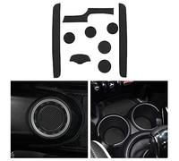 CDEFG Compatible avec Mini Cooper F56 2015-2022 2023 Tapis Anti-poussière Antidérapante, Cooper F56 Porte Intérieure Tasse Boîte de Bras Tapis de Stockage Cooper Accessoires(Noir)