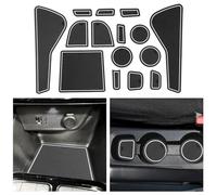 CDEFG Compatible avec Opel Corsa F 2020-2024 2025 Tapis Anti-poussière Antidérapante Corsa F Porte Intérieure Tasse Boîte de Bras Tapis de Stockage Corsa F Frein Manuel Accessoires (Blanc)