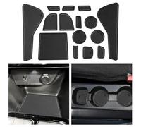 CDEFG Compatible avec Opel Corsa F 2020-2024 2025 Tapis Anti-poussière Antidérapante Corsa F Porte Intérieure Tasse Boîte de Bras Tapis de Stockage Corsa F Frein Manuel Accessoires (Noir)