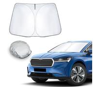 CDEFG Compatible avec Skoda Enyaq iV 2021-2024 2025 Pare-Soleil de Voiture Couverture de Pare-Brise-Soleil Pare Protection Anti UV Isolation la Chaleur et Soleil Accessoires